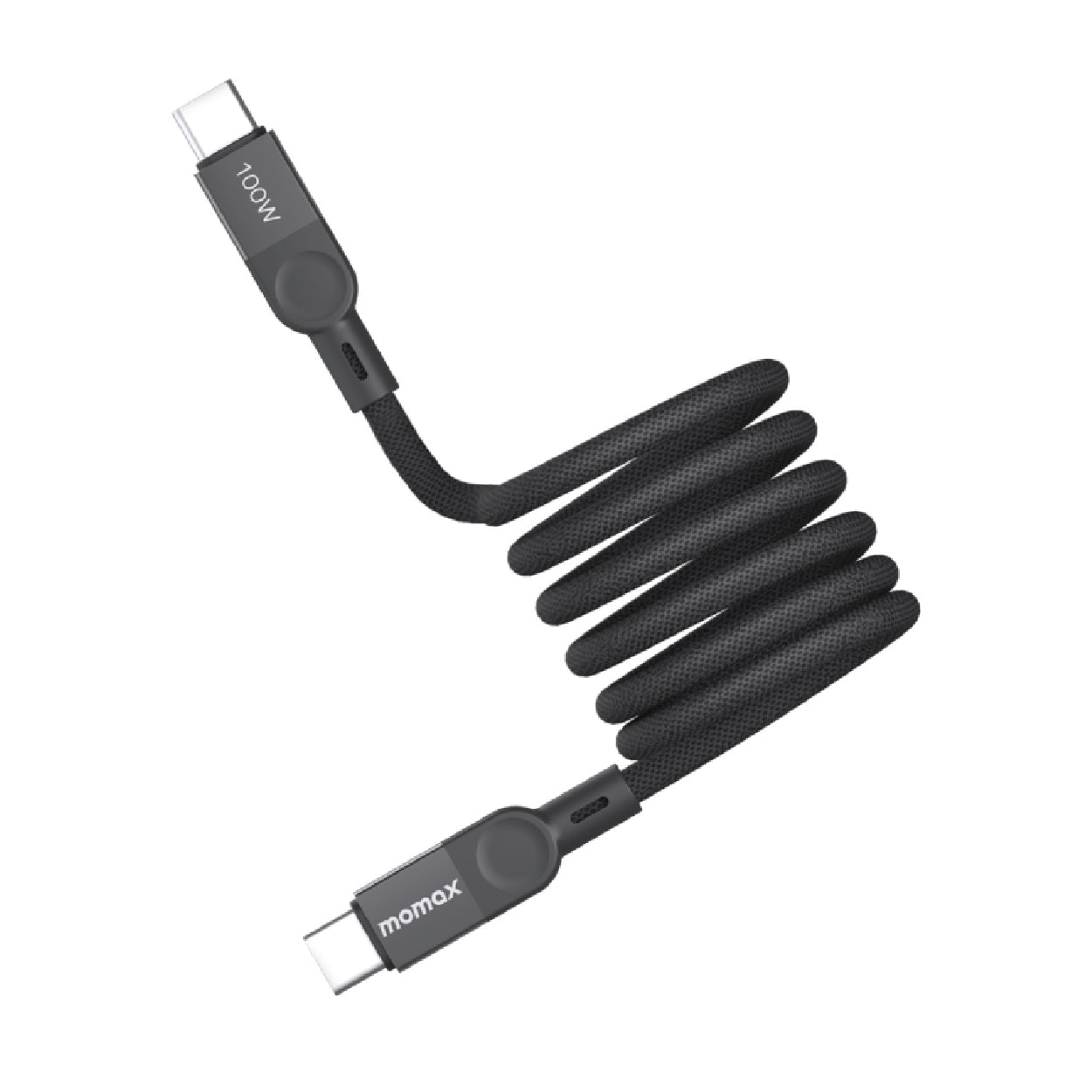 Momax Maglink USB-C To USB-C Magnetic Cable 2M | Black Momax Maglink USB-C To USB-C Magnetic Cable 2M | Black